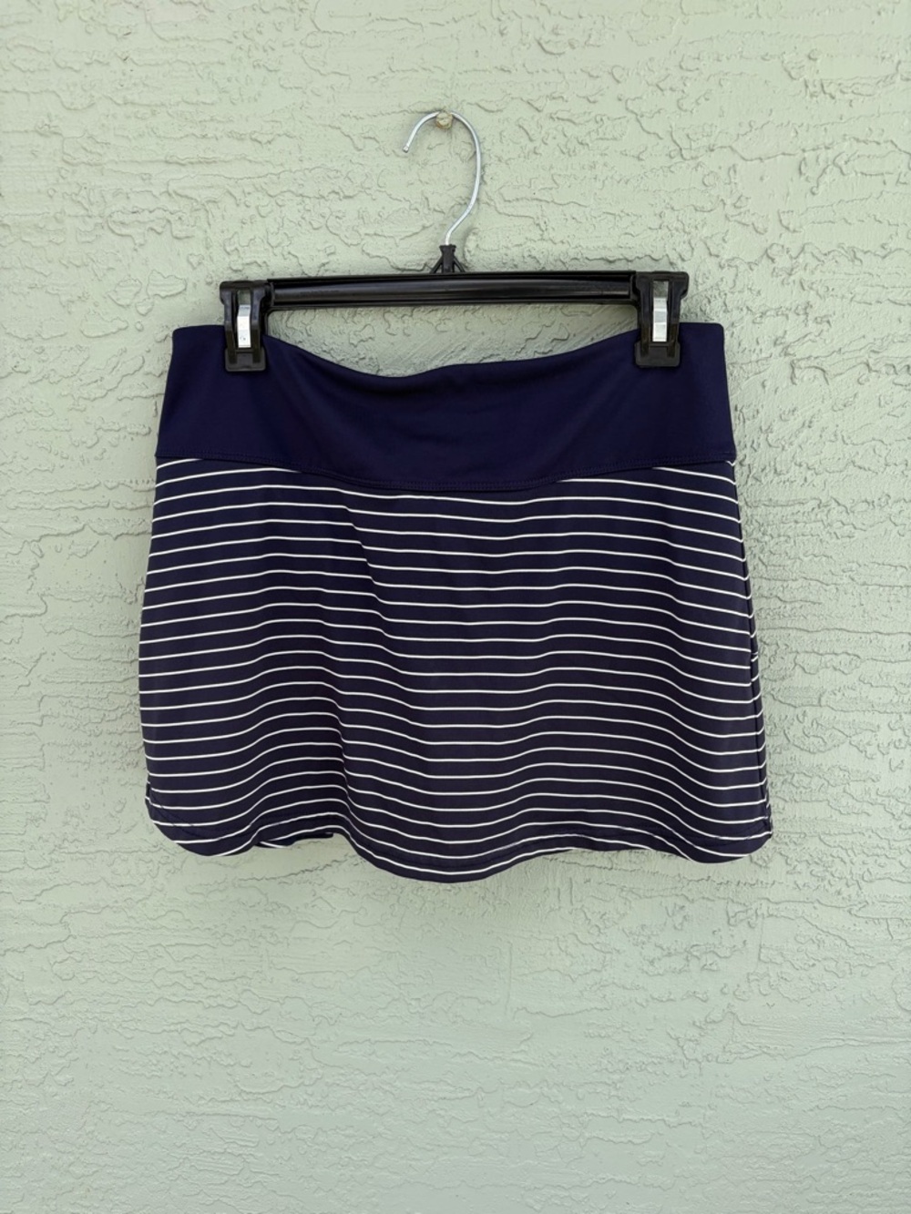 Bolle Skort Womens Size M Navy Blue White Striped Athletic Tennis Golf